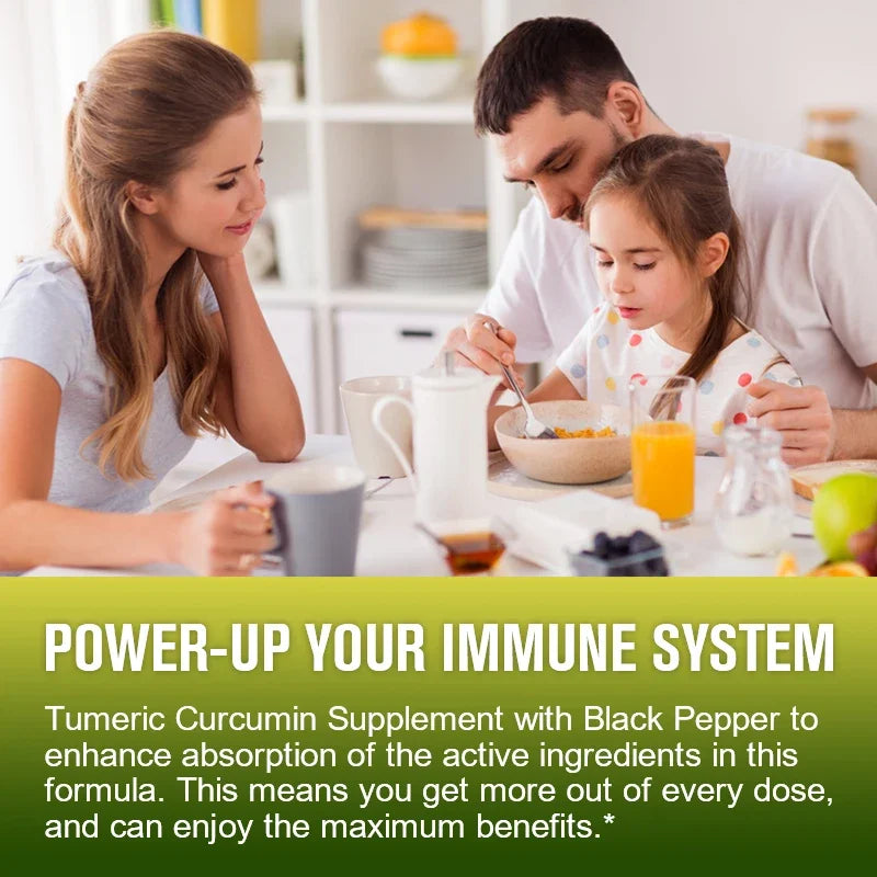 Turmeric Quercetin Bromelain Capsules | Joint & Immunity Support Herbal Supplement Capsules Qst