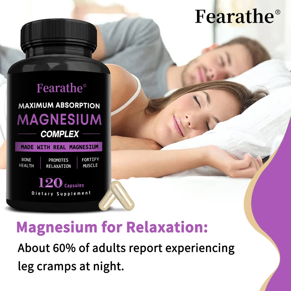 Magnesium Complex Capsules – Oxide & Citrate 500mg | Fearathe Magnesium Supplement Qst
