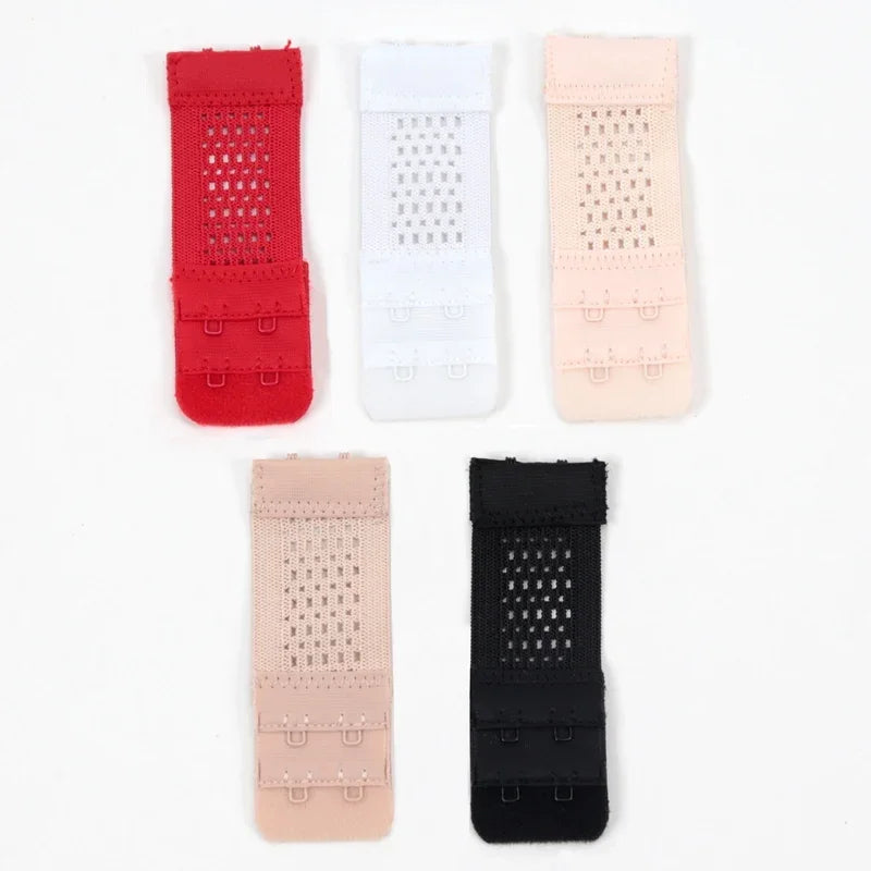 Women's Bra Extender Elastic Hook & Eye Extension Strap Bra Extender Qme MULTI one size