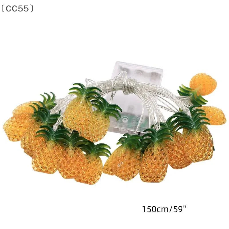 Hawaiian Tropical LED Light String – Luau Birthday Party Décor Party String Lights Qst