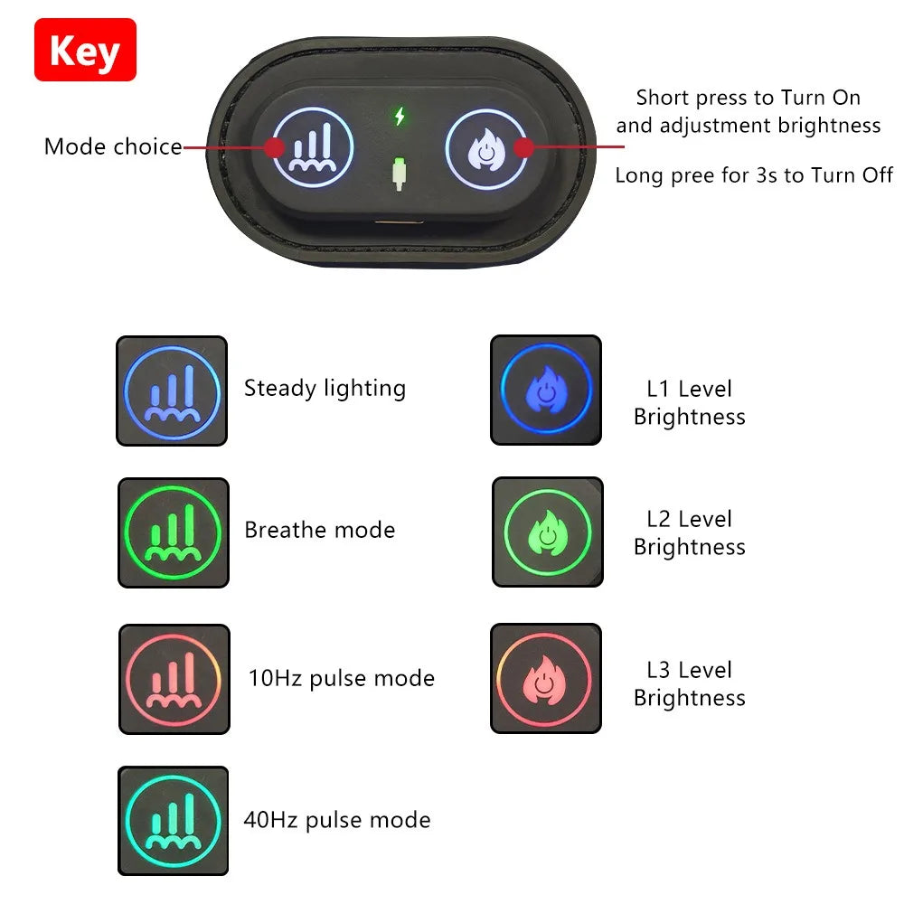 ZONGKUNG Red Light LED Therapy Device for Dogs & Pets Pet Therapy Device Qst
