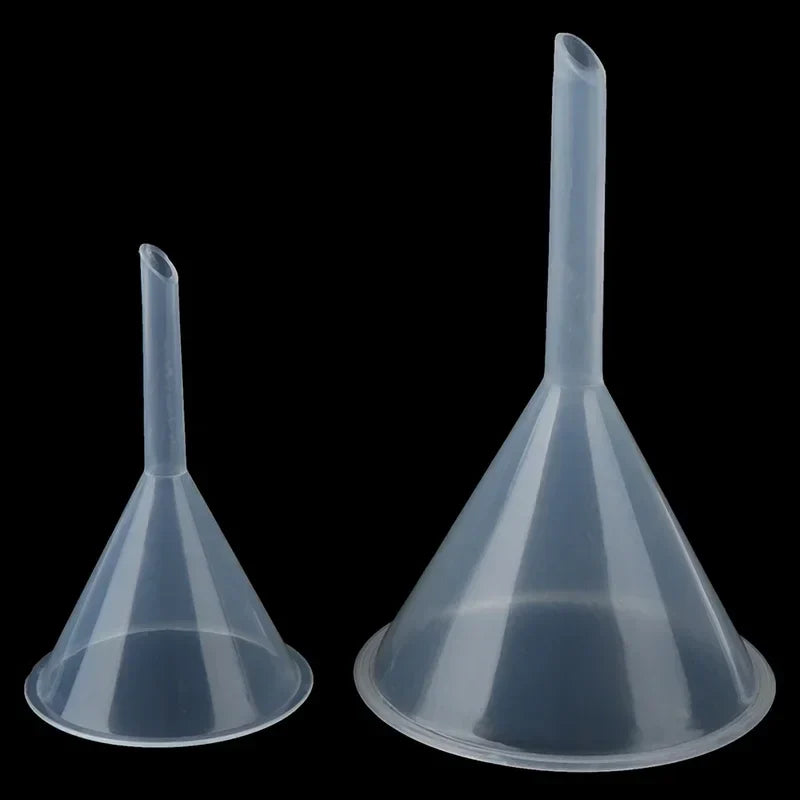 Clear Plastic Filter Funnel 60mm & 90mm – Lab & Kitchen Plastic Filter Funnel Qme