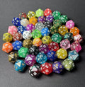 Acrylic D20 Polyhedral Dice – Math Teaching & Learning Tool Educational Dice Set Qme 10PCS Assorted