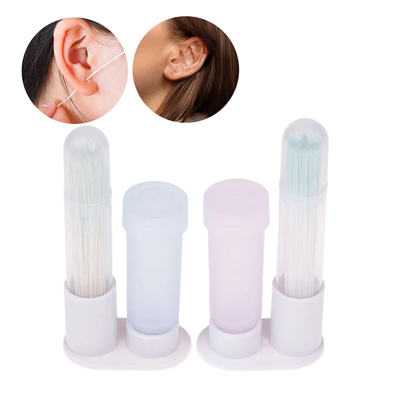 Pierced Ear Cleaning Kit – Cotton Floss & Solution | HNKMP Ear Cleaning Kit Qst