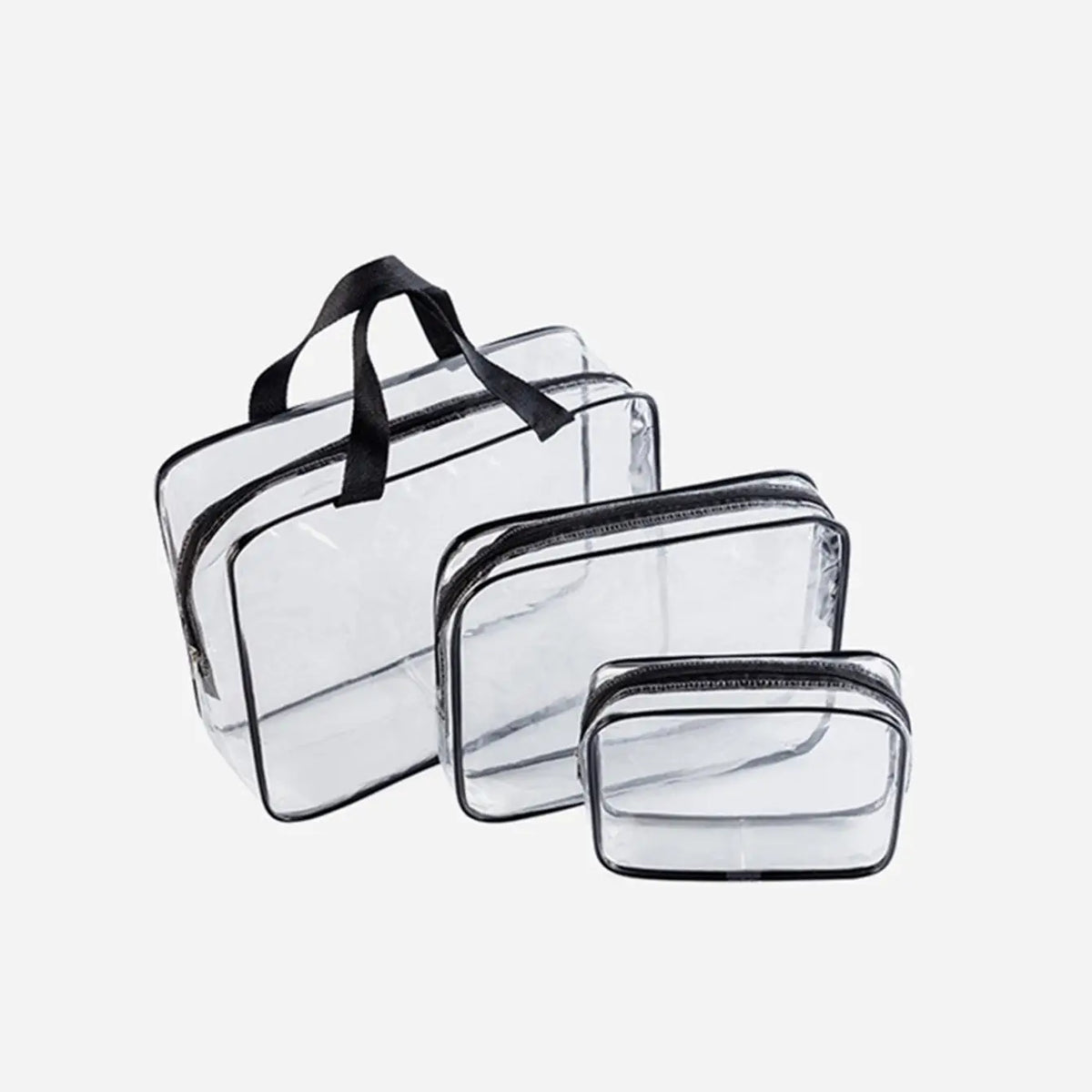 Clear PVC Travel Makeup Bag | Waterproof Transparent Organizer Travel Makeup Bag Qme