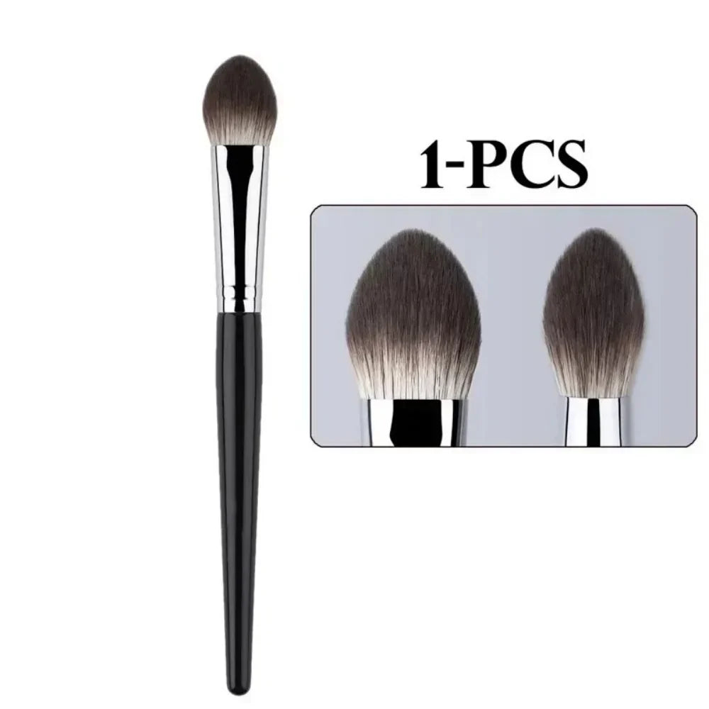 Peach Heart Blusher & Tapered Highlighter Makeup Brush Makeup Brush Qme 1pcs A