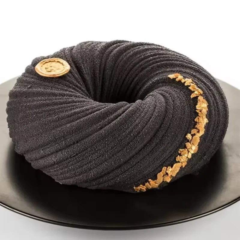 Spiral Donut Silicone Cake Mold – Mousse & French Pastry Baking Silicone Cake Mold Qst