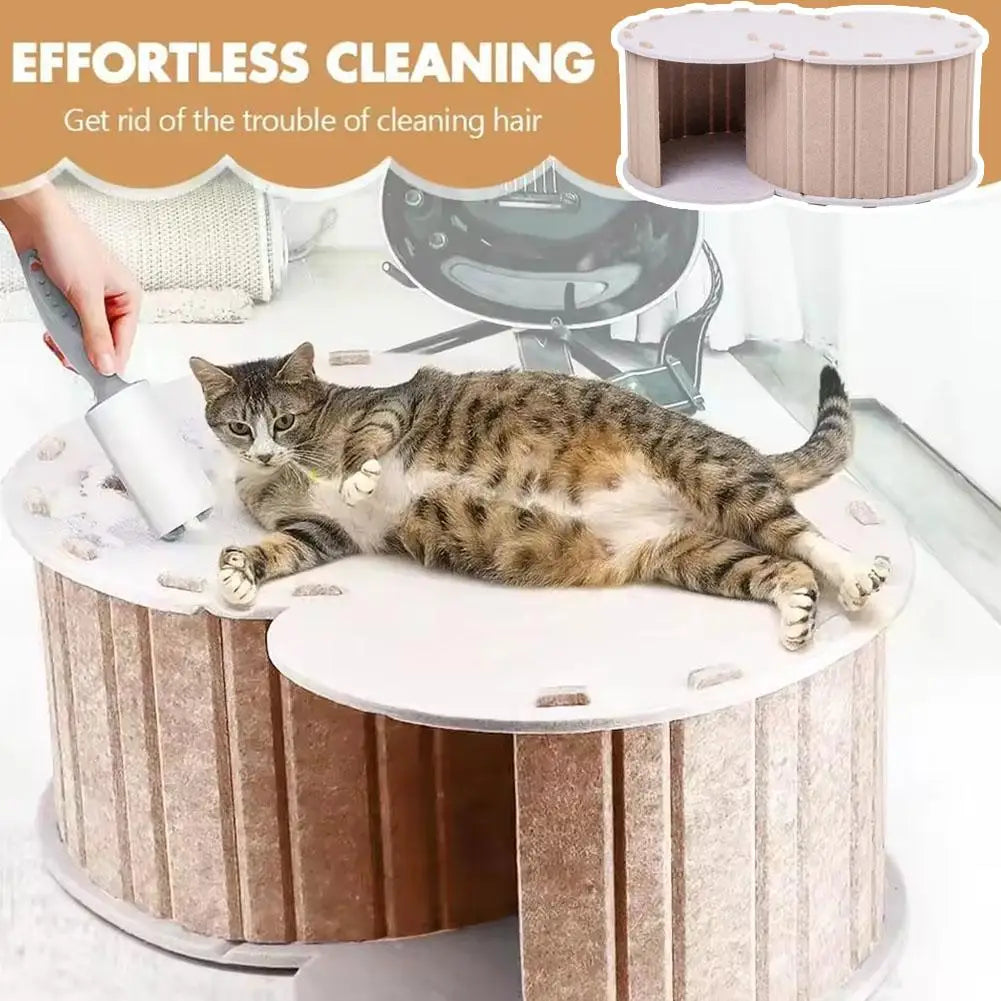 Cat Tunnel Toy House – Multifunctional Interactive Kitten Tunnel Cat Tunnel Toy Qme