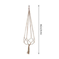 Handwoven Cotton Hemp Rope Hanging Planter Net | 3 Sizes Hanging Planter Net Qme 90cm
