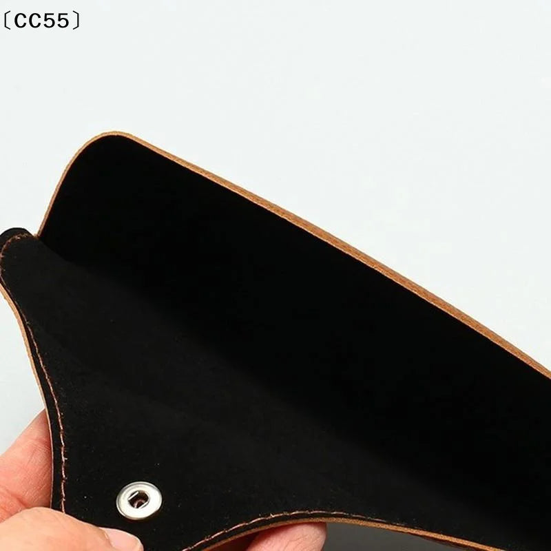 PU Leather Sunglasses Case – Soft Portable Eyeglass Pouch Eyeglass Case Qst