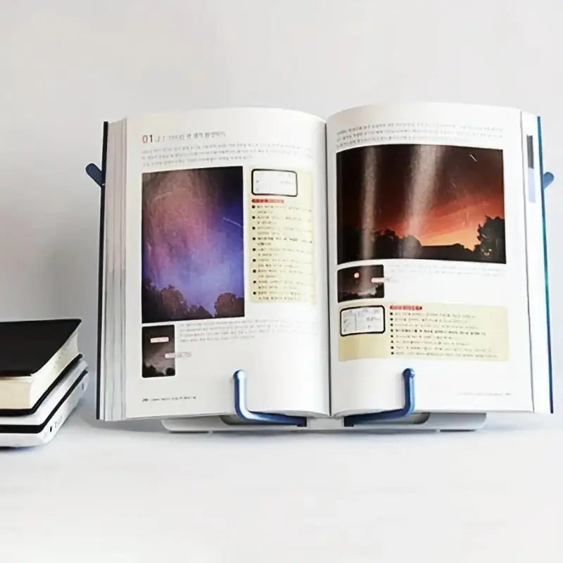 Portable Folding Book & Recipe Stand – Cookbook Holder Folding Book Stand Qme
