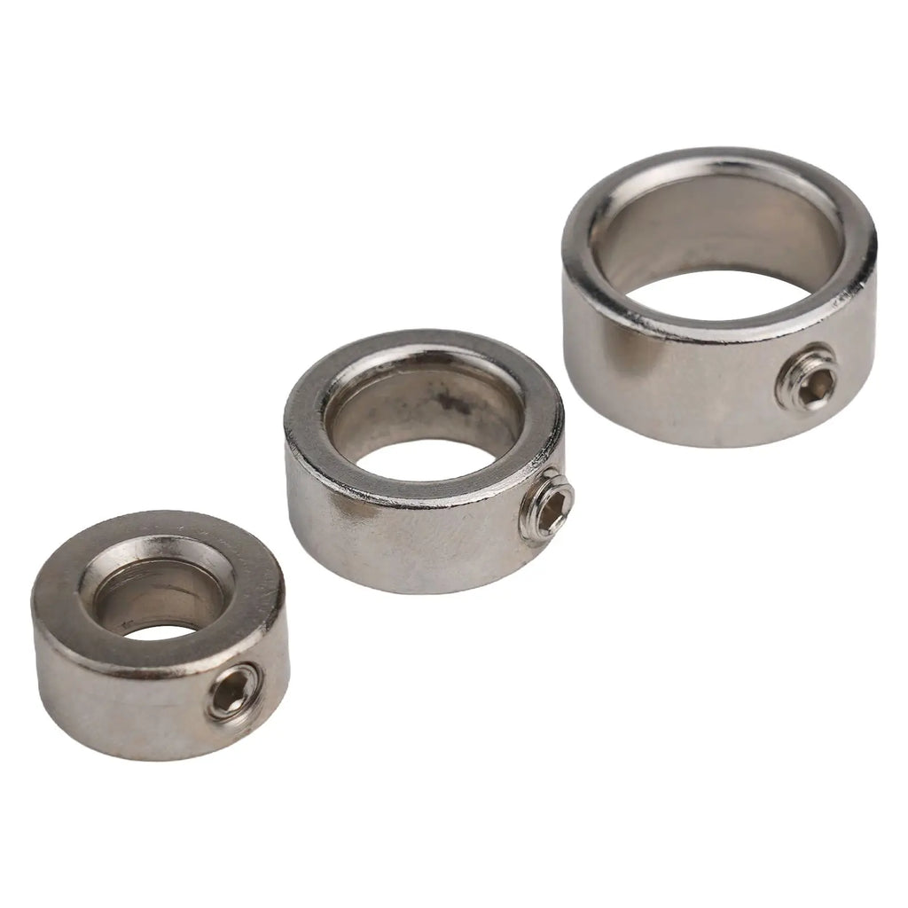 Drill Depth Stop Collar Set – 8 Sizes, Carbon Steel + Wrench Drill Depth Stop Collar Qme
