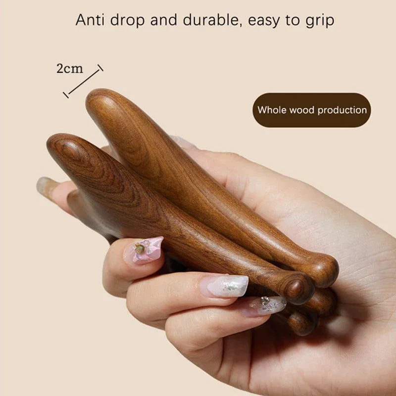 Wooden Handleless Meridian Massage Comb – Wide Tooth Scalp Scalp Massage Comb Qme