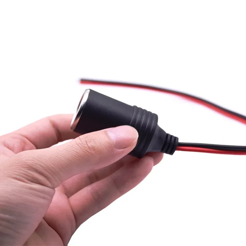 12V 120W Female Car Cigarette Lighter Socket Cable Adapter Car Power Adapter Qme