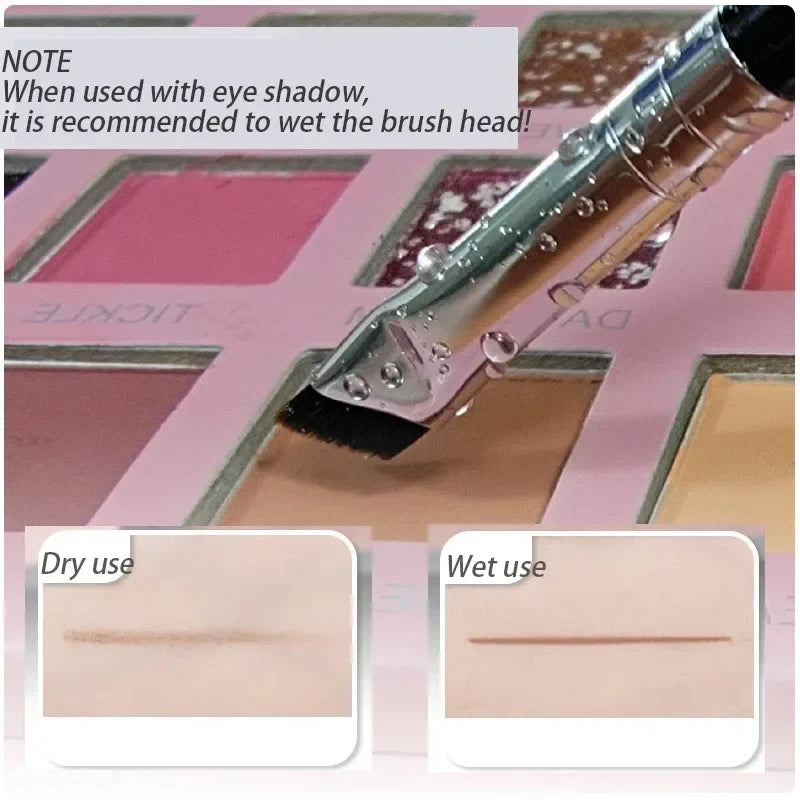 Ultra Thin Blade Eyeliner & Eyebrow Brush – Fine Angle Flat Eyeliner Brush Qme