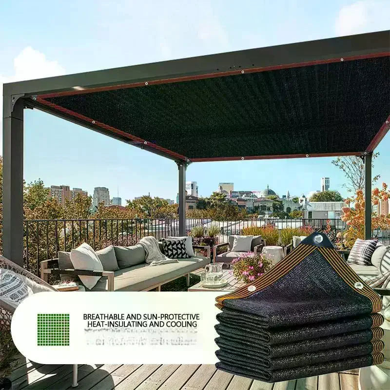 Black HDPE Sun Shade Net – UV Protection, Breathable & Tear Resistant Garden Shade Net Qme