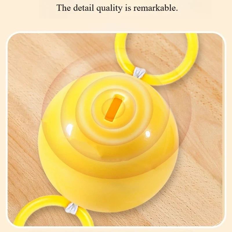 LED Luminous Whistle Flying Ball Toy – Rotating Cable Light LED Spinning Toy Qme