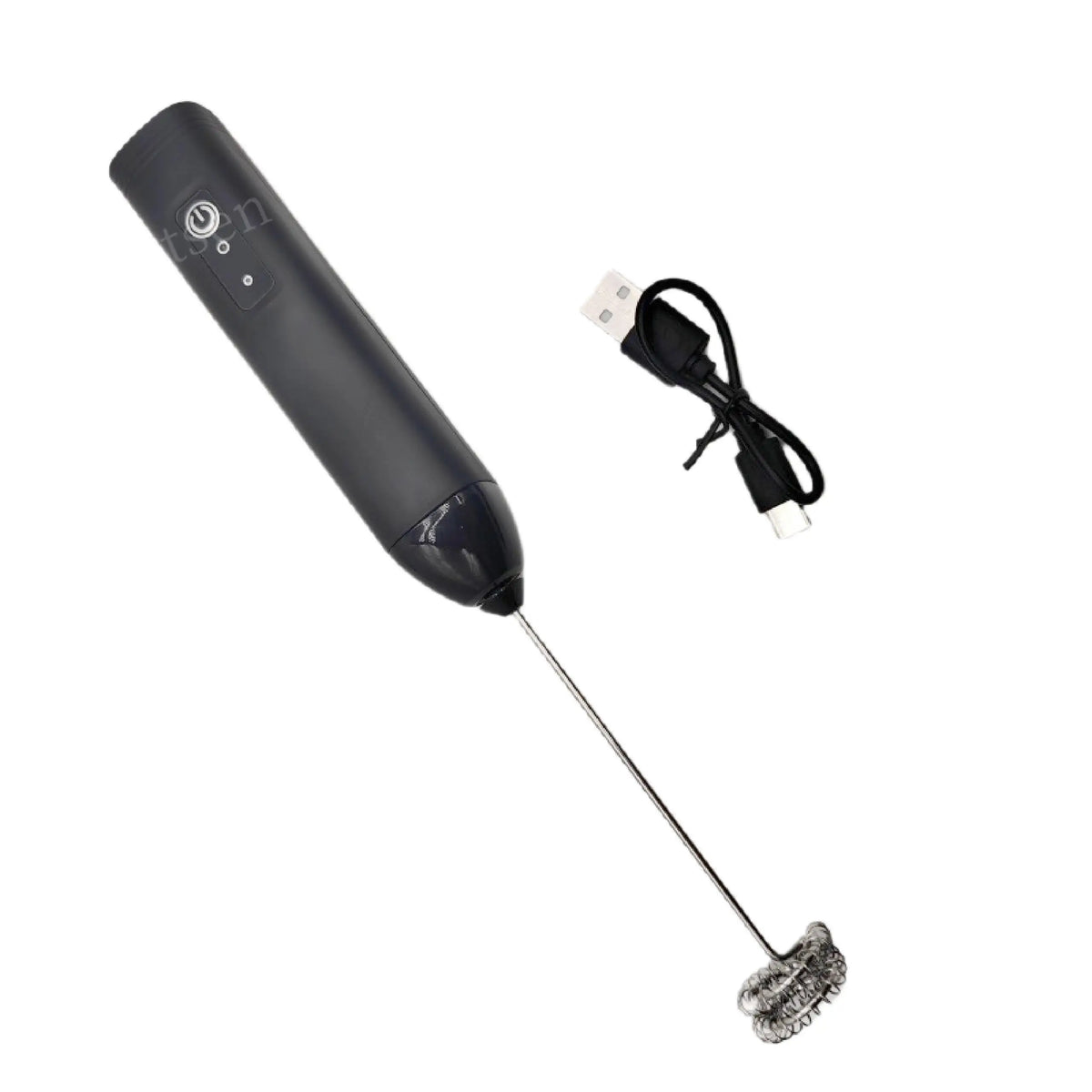 ZARTSEN Mini USB Rechargeable Milk Frother – 3-Speed Foam Maker Milk Frother Qst black