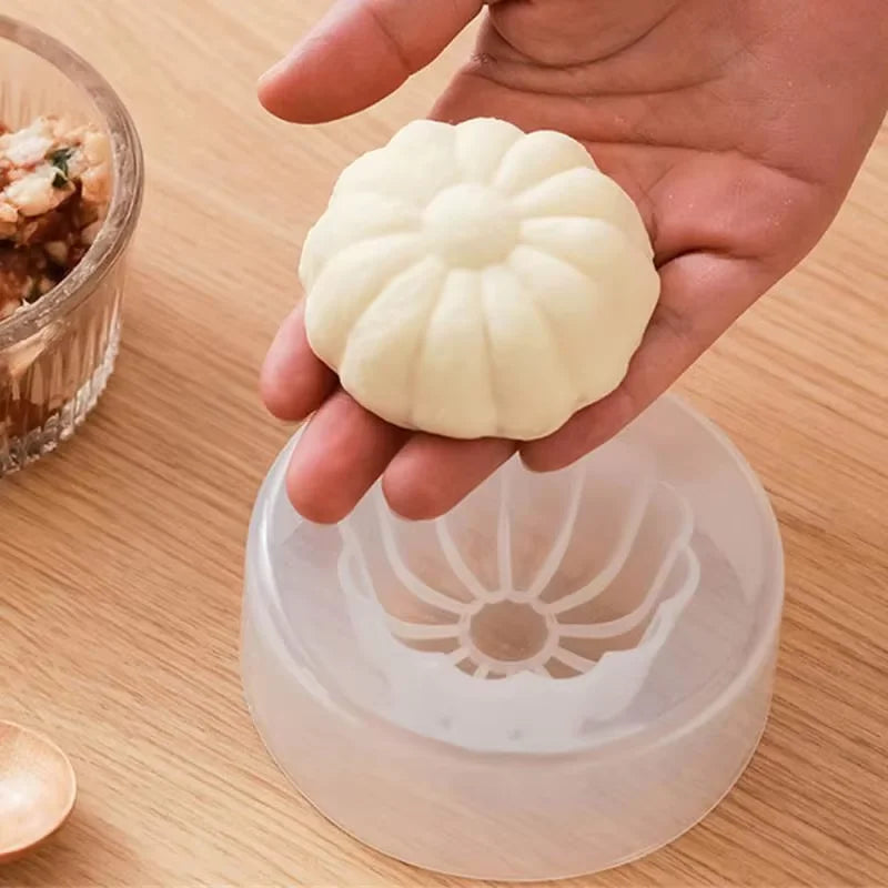 Steamed Bun Mold – Manual Baozi Maker for Stuffed Buns Baking Mold Qst 6pcs