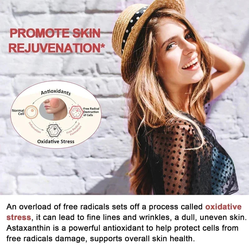 Astaxanthin 24mg Softgels – Skin, Eye & Joint Antioxidant Antioxidant Supplement Qst