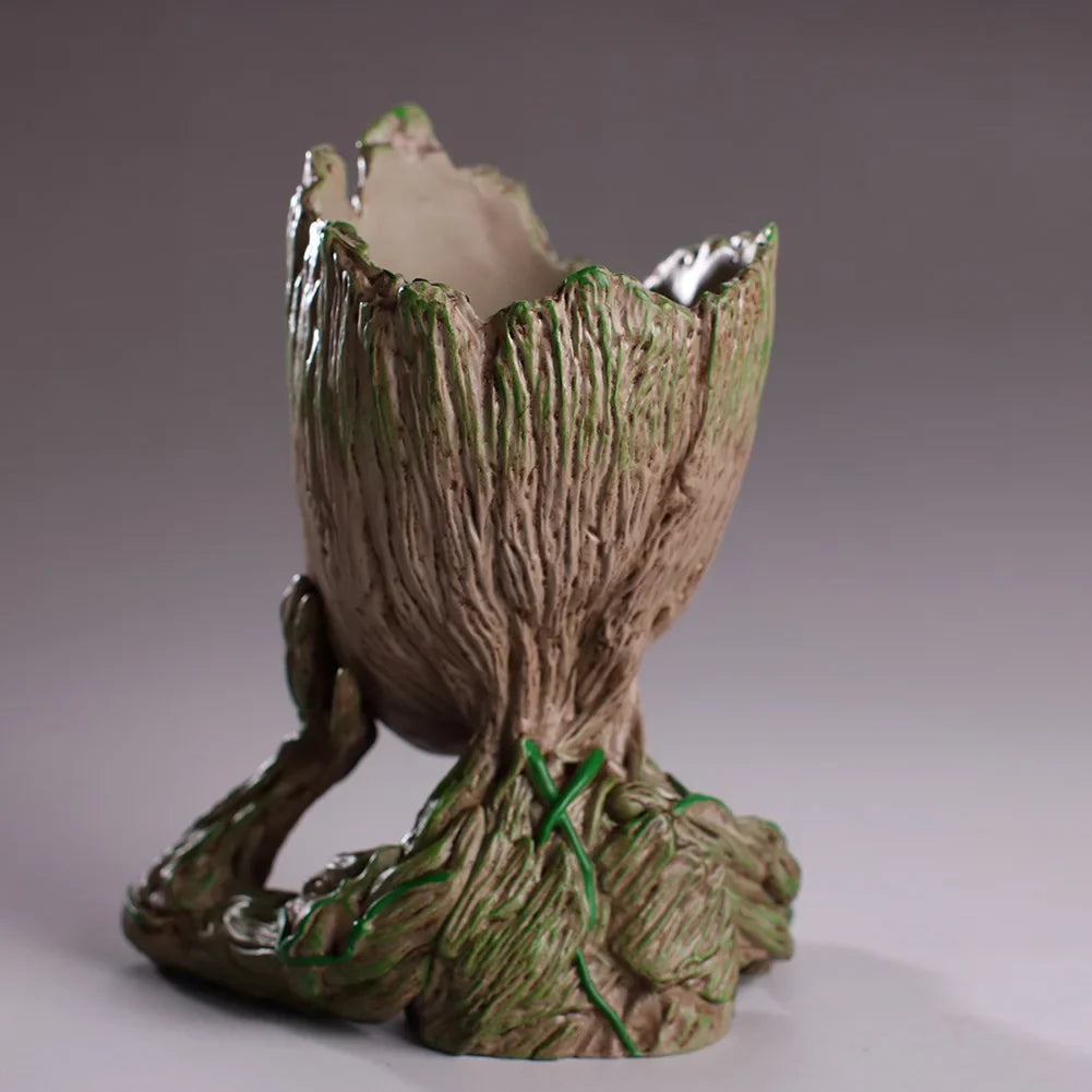 Decorative Flower Pot Figurine – Home & Office Desk Ornament Decorative Figurine Qme
