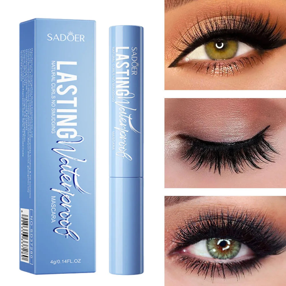 5D Waterproof Lengthening Mascara – Black Silk Fibre Lengthening Mascara Qme