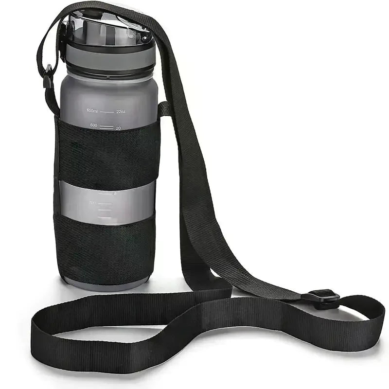 Adjustable Nylon Water Bottle Sling Carrier – Fits 18–32oz Bottle Carrier Sling Qme