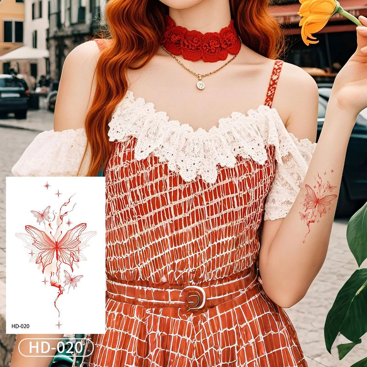 Retro Watercolor Butterfly Temporary Tattoo Sticker – 12 Colors Temporary Tattoo Sticker Qme