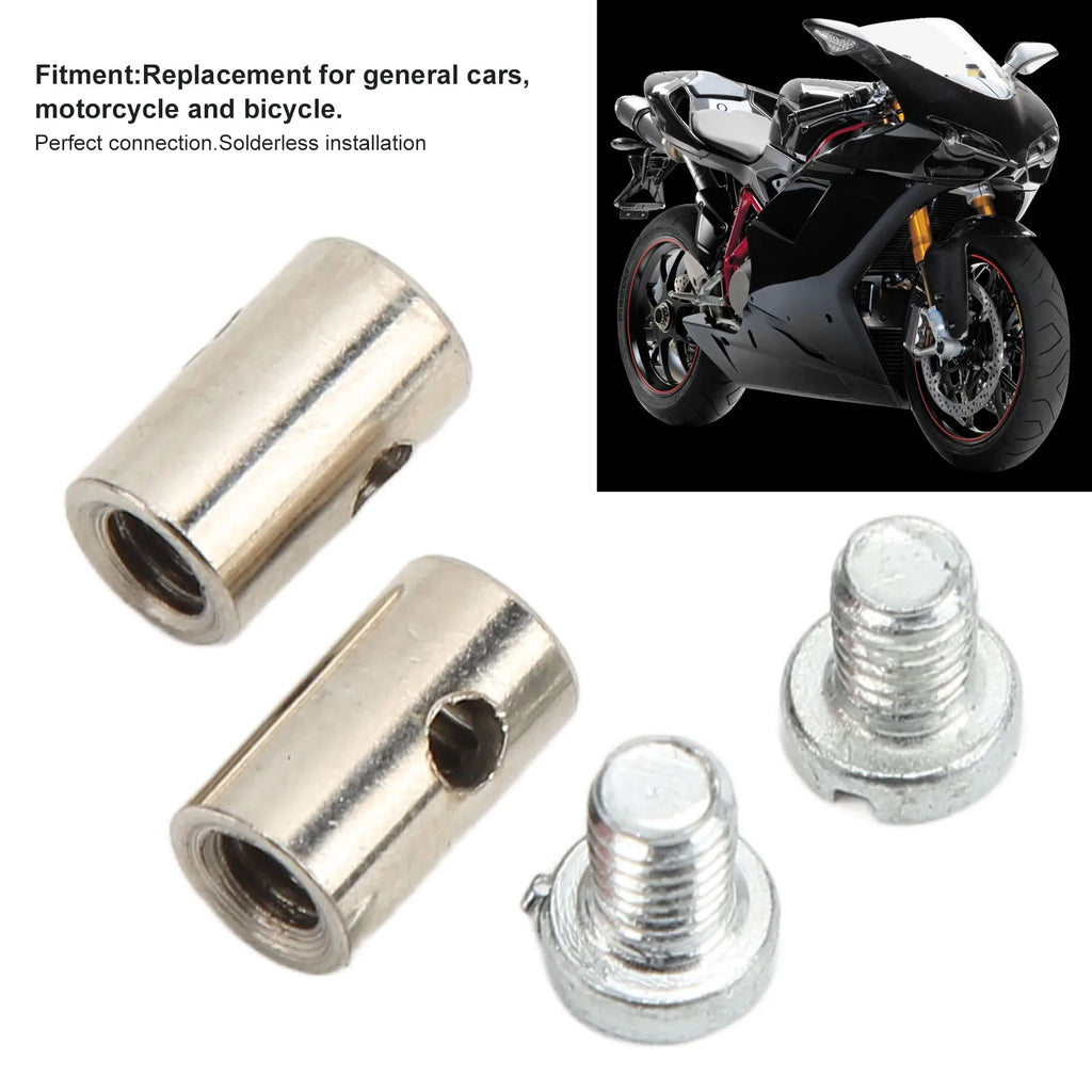 6mm Solderless Cable Nipples – Bike Brake & Throttle End Cable Nipple Connector Qst Default Title