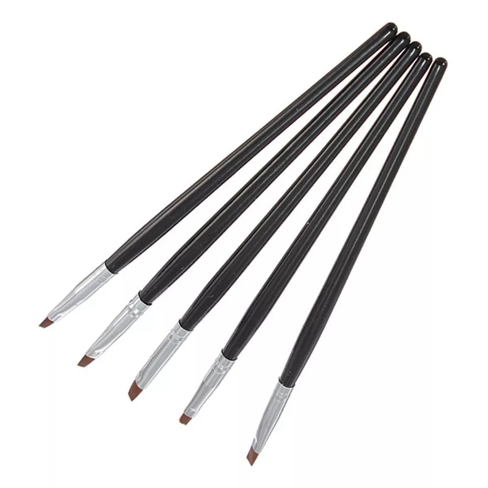 Dental Resin Brush Pens Silicone Composite Shaping Tools 5 Pcs Dental Resin Brush Set Qme