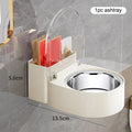 Wall-Mounted Bathroom Ashtray with Lid – Quirky Toilet Design Wall-Mounted Ashtray Qst C