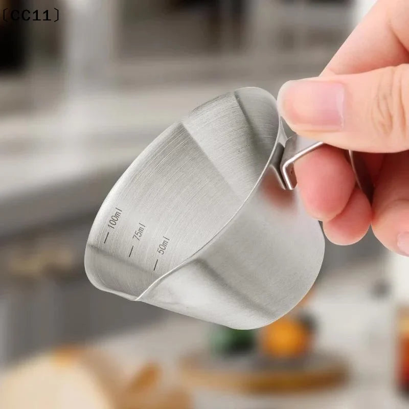 304 Stainless Steel Coffee Measuring Cup | Espresso Shot Cup Espresso Measuring Cup Qme