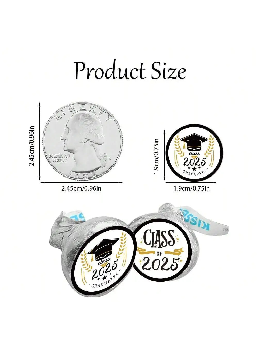 Graduation Party Sticker Labels – Candy & Food Decoration Party Sticker Labels Qme