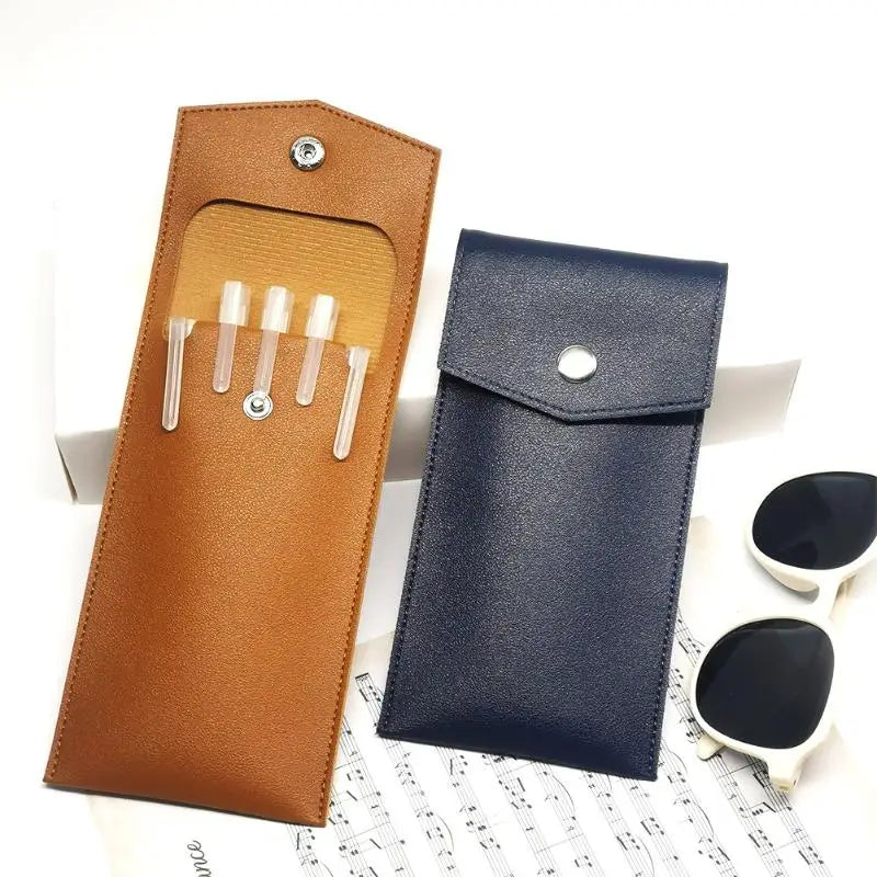 PU Leather Pencil Case & Glasses Holder | 12 Colors Pencil & Glasses Case Qme