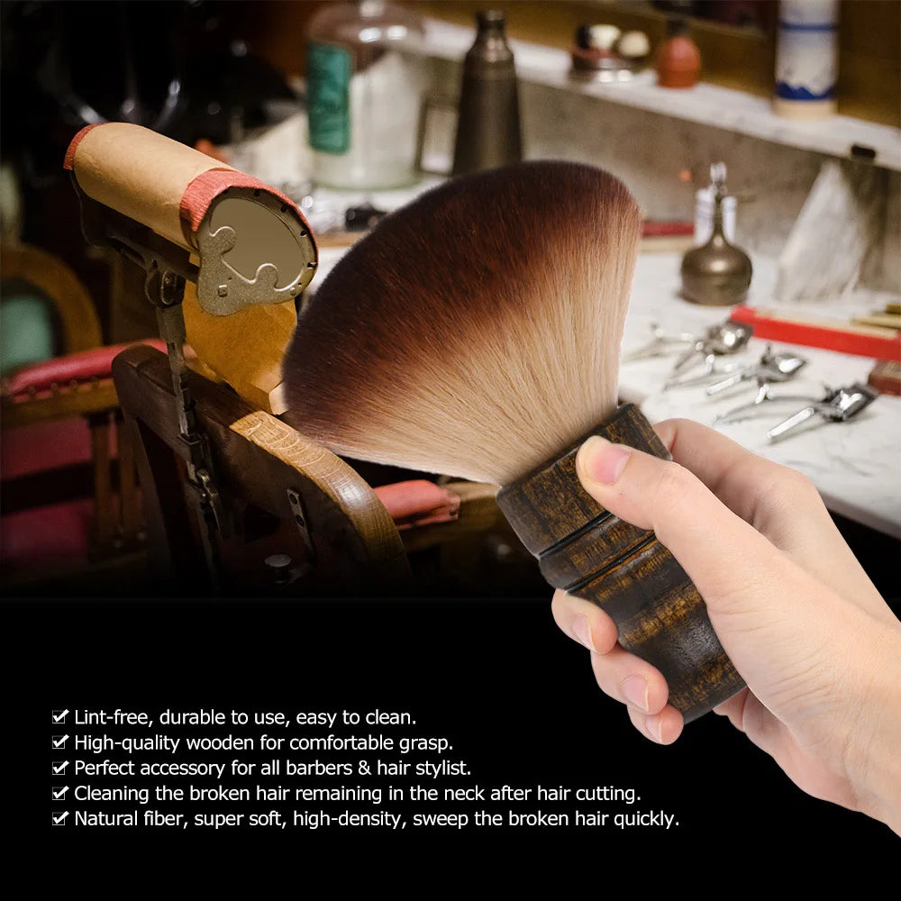 Soft Barber Neck Duster Brush – Nylon Hair Sweep Brush Barber Neck Brush Qst