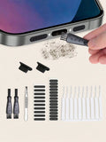8-Piece Phone Charging Port & Speaker Cleaning Brush Kit Phone Cleaning Kit Qme 8pcs