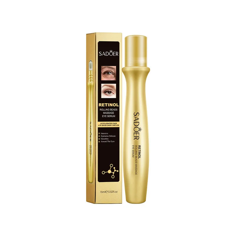 Retinol Eye Serum Roller | Rolling Bead Massage Eye Care Eye Serum Roller Qme 1pc