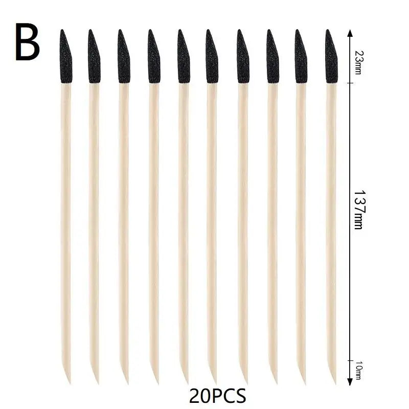 Dual-Grit Sanding Sticks Flat Head – Nail & Craft Modeling Nail Sanding Sticks Qme B
