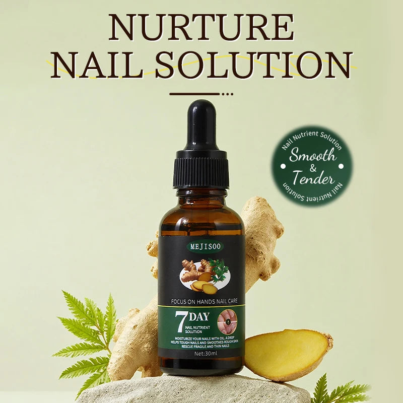 Nail Nutrient Serum – Ginger Extract Nail Repair Liquid 30ml Nail Treatment Serum Qst