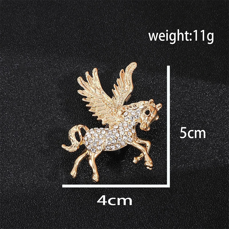 Zodiac Horse Kitten Brooch – Alloy Animal Corsage Pin Animal Brooch Pin Qst A5