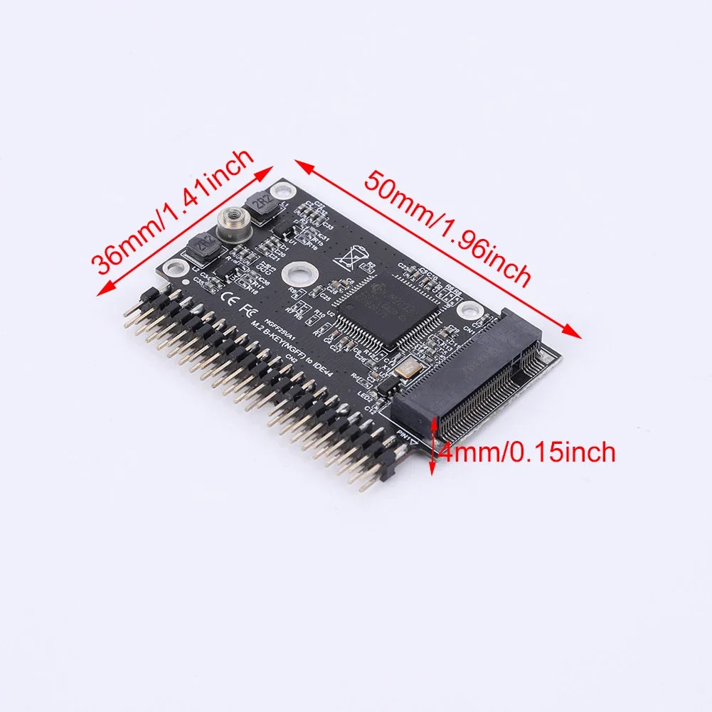 M.2 NGFF SATA to IDE 44-Pin Adapter Card | Laptop & Desktop SSD Adapter Card Qme