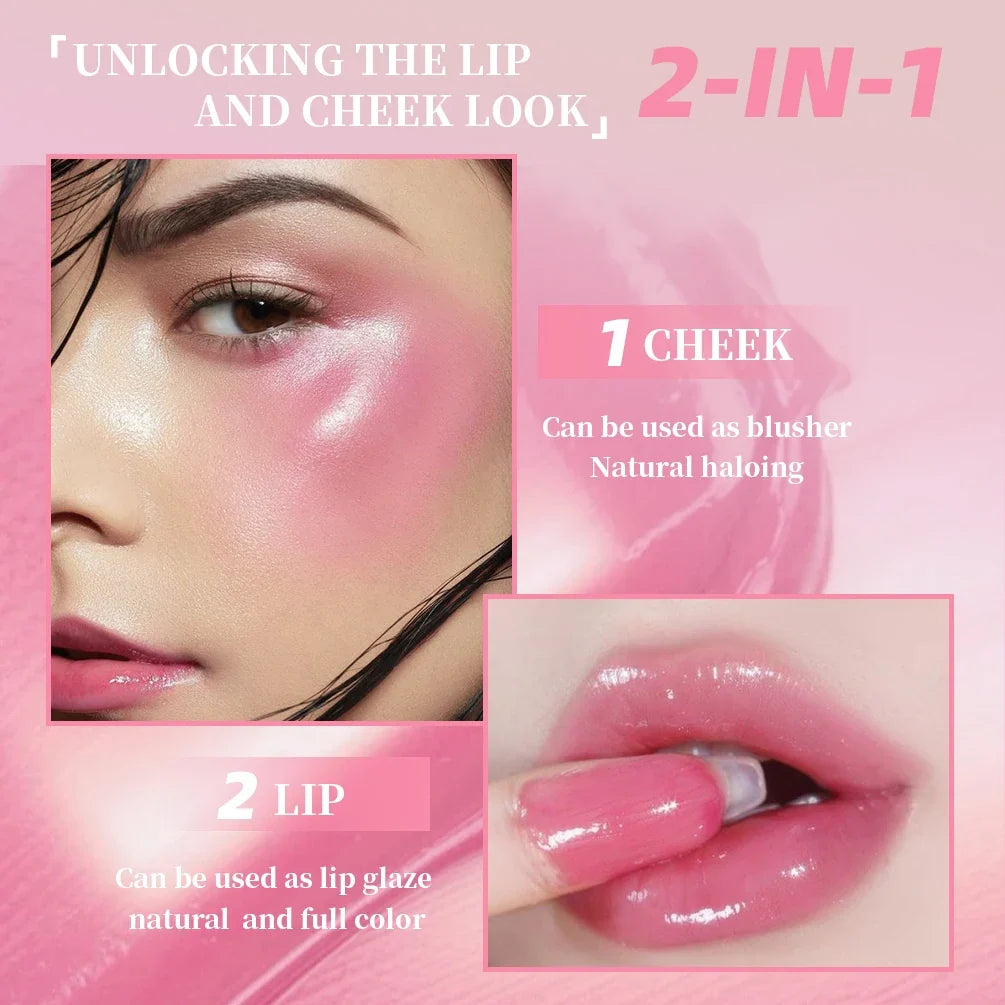 QIBEST pH Color-Changing Blush Balm Lipstick | Lip & Cheek Blush Balm Lipstick Qme