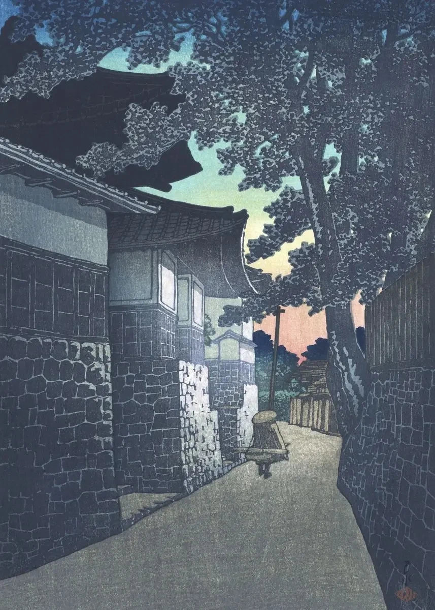 Kawase Hasui Japanese Landscape Canvas Poster | Wall Art Print Canvas Wall Art Qst 26 30x40cm Unframed