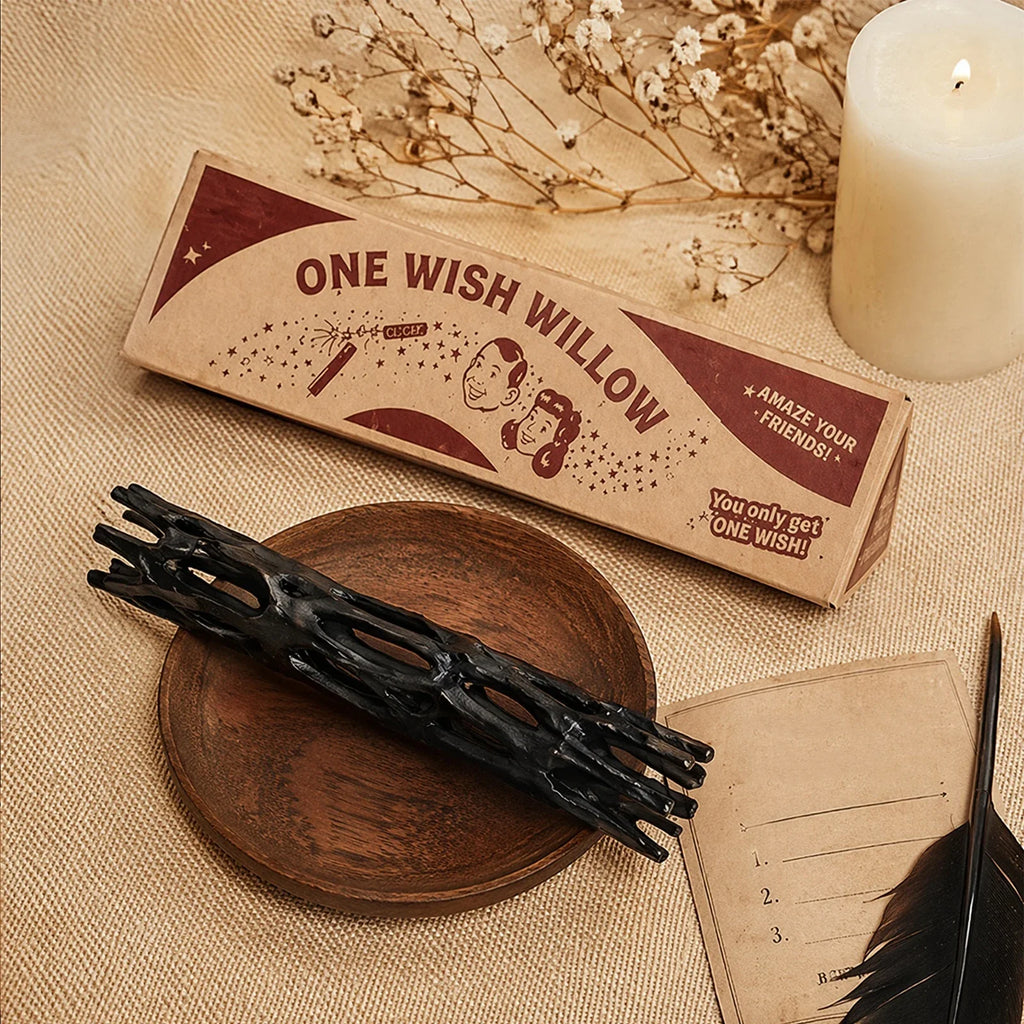 3D Printed Willow Wishing Stick Box – Breakable Lucky Charm Novelty Figurine Qme