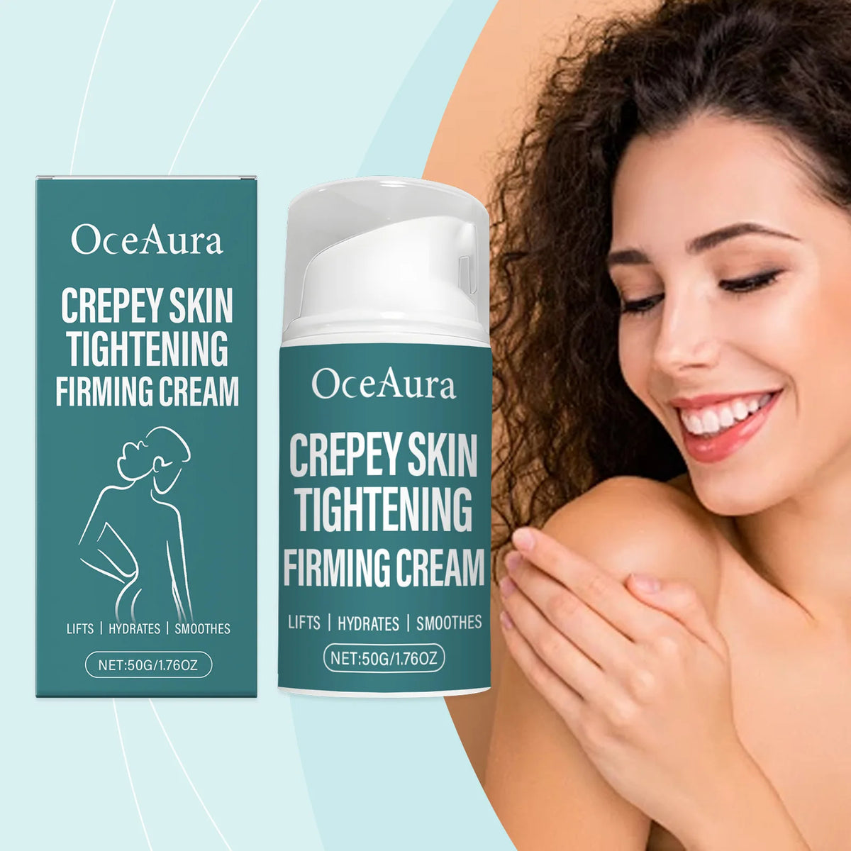 OceAura Skin Firming Cream – Body Tightening Anti-Aging Lotion Body Firming Cream Qst