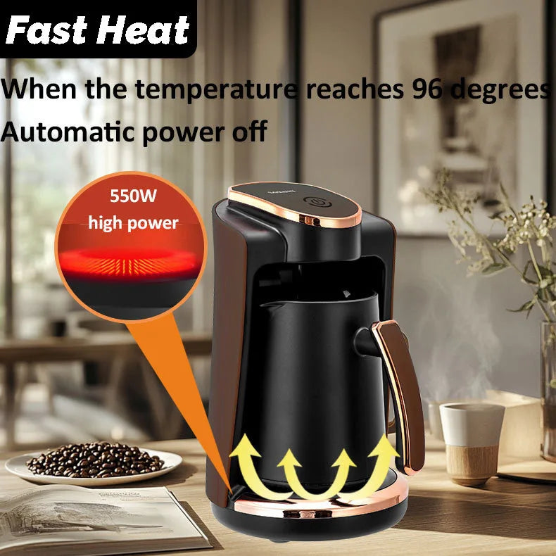 Compact Electric Drip Coffee Maker – 3–5 Cup Fast Brew Drip Coffee Maker Qst