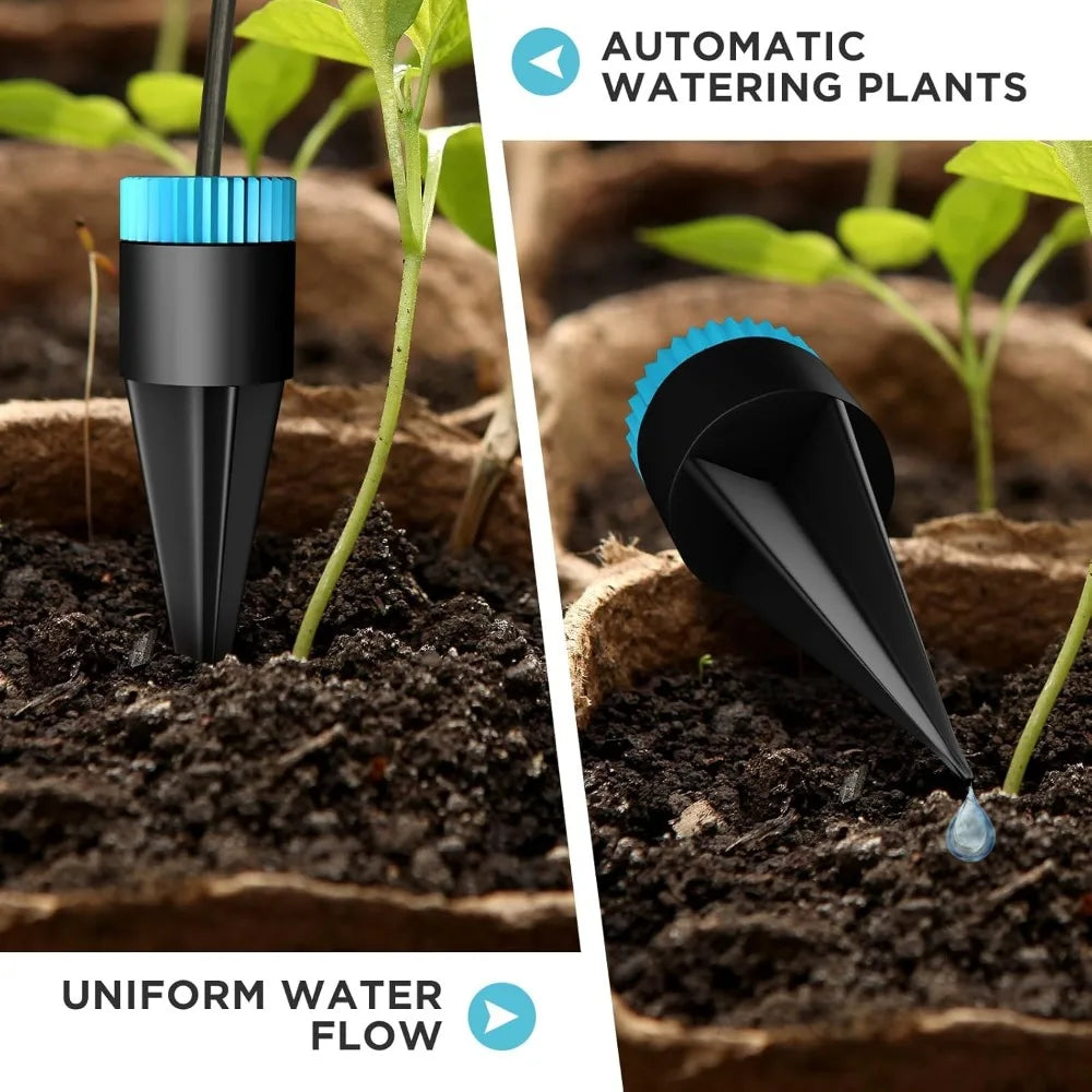 Automatic Drip Irrigation Kit – 10-Piece Garden Watering Nozzles Drip Irrigation Kit Qme