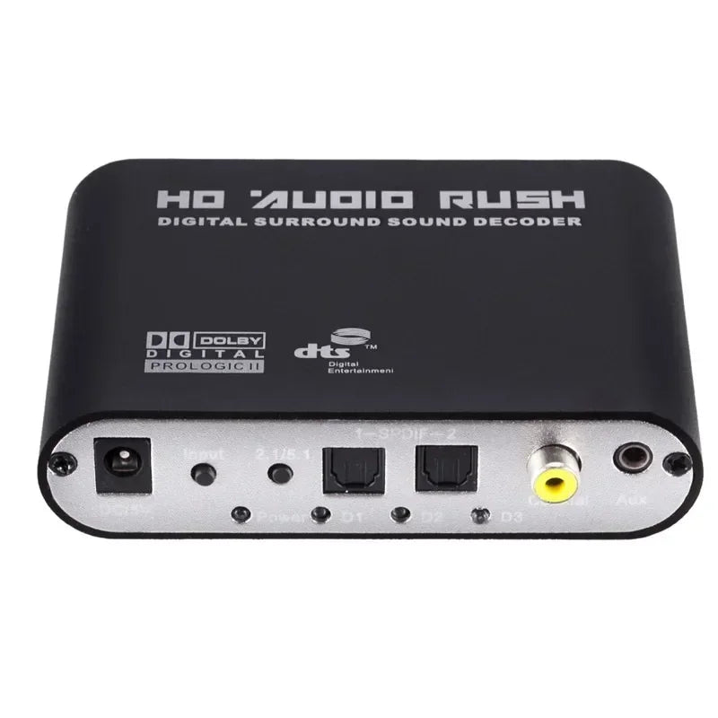 5.1 CH Audio Decoder SPDIF Optical Coaxial to RCA DTS AC3 Audio Decoder Qme