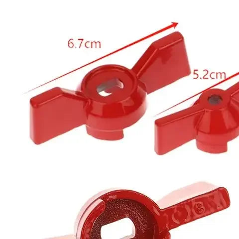 Aluminum Butterfly Handle Ball Valve Wrench – Red, 2-Pack Valve Wrench Handle Qme