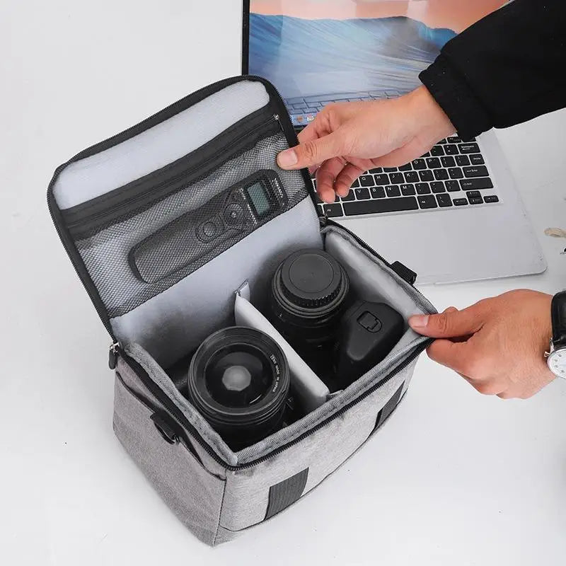 Lightweight Water-Resistant Camera Bag | Shockproof Padded Camera Bag Qme